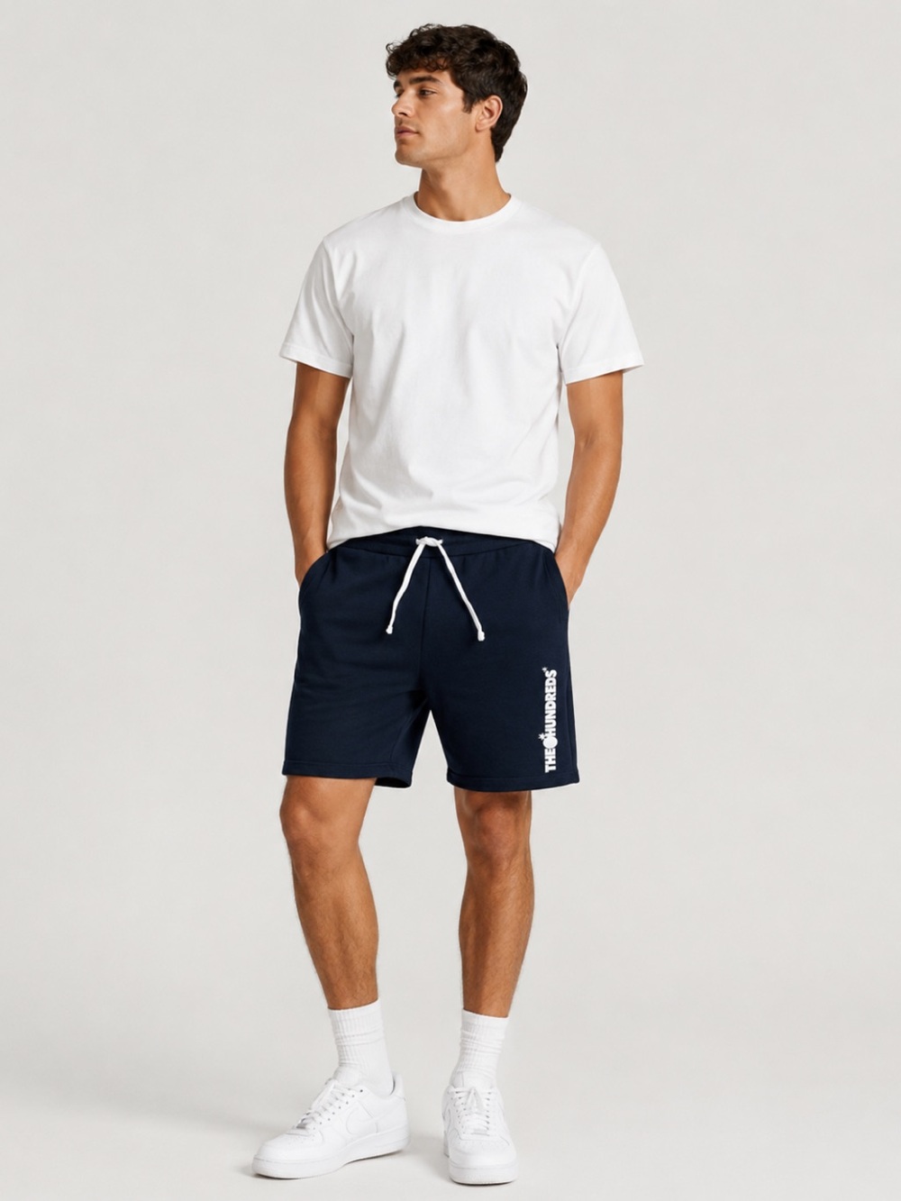 The Hundreds Men’s Black Sweat Shorts Drawstring Athletic EUC